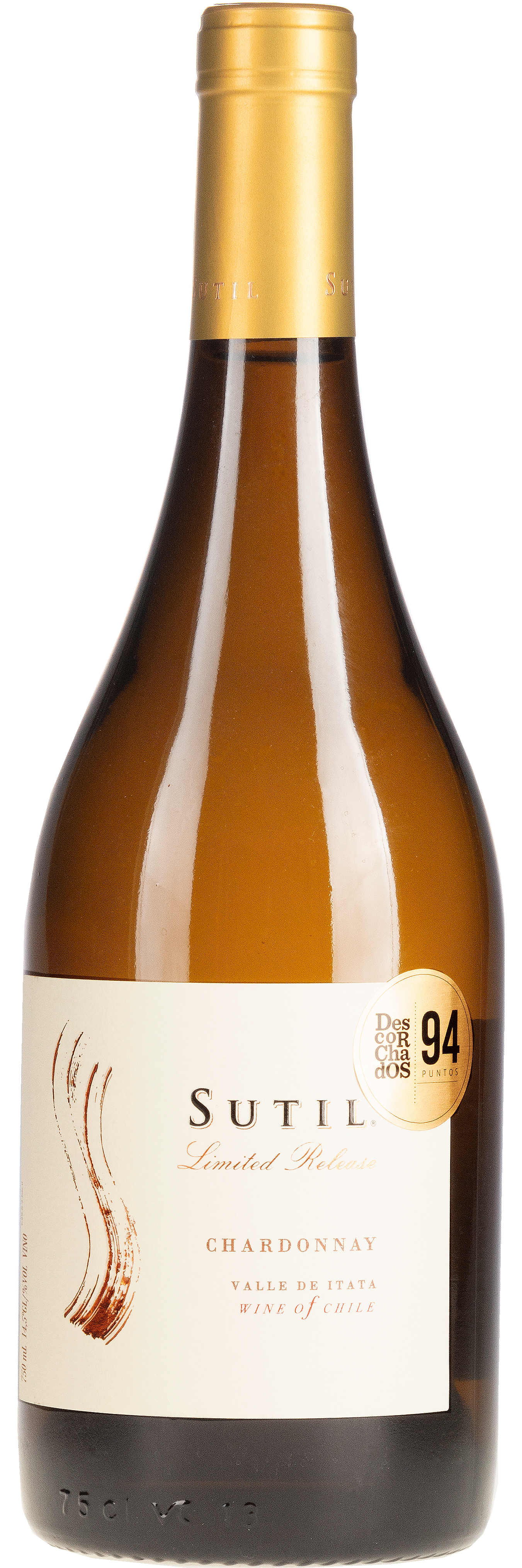 Sutil Chardonnay Limited Release - Chile - Weißwein trocken - 0,75l - 14,5% vol.