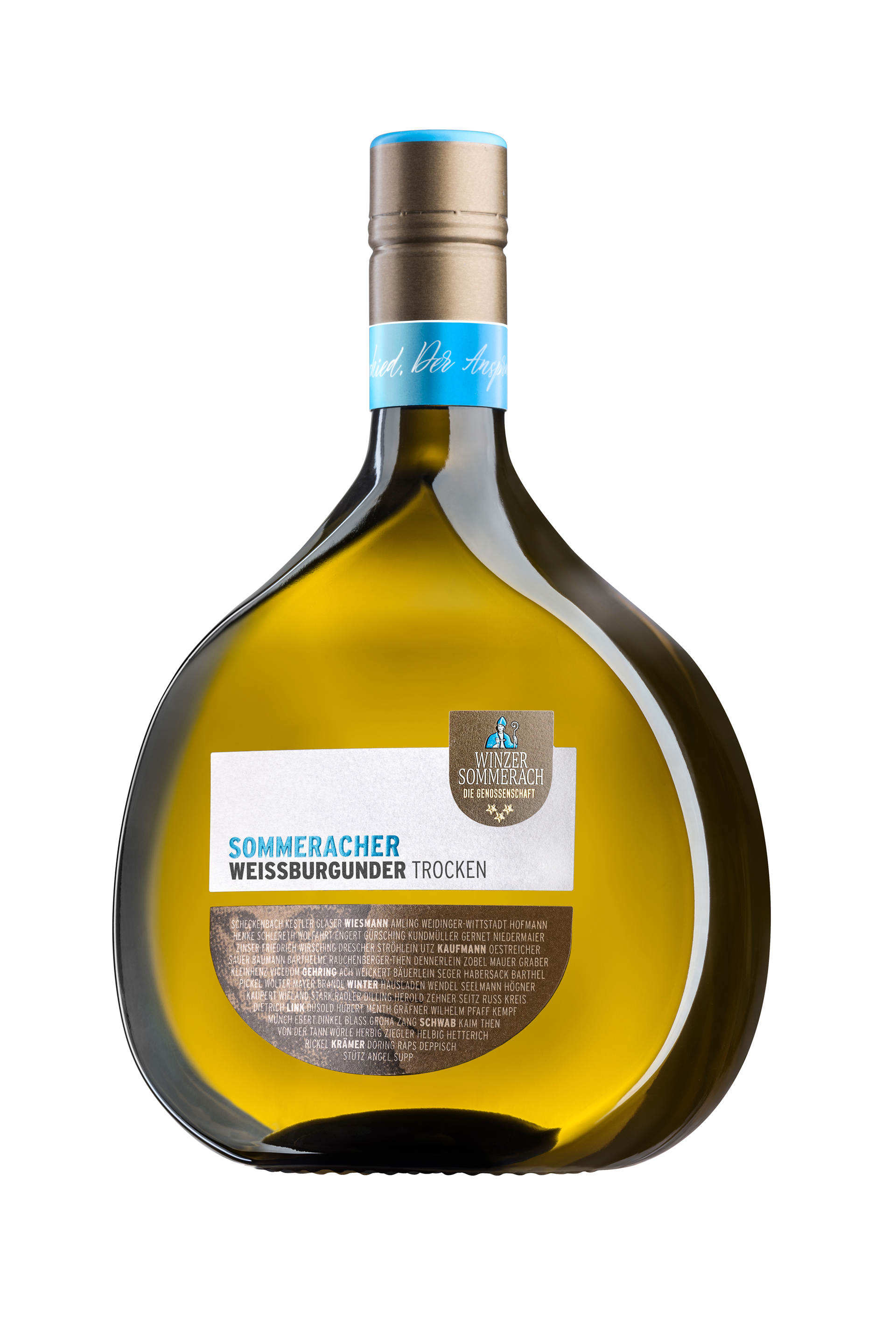 Sommeracher Weißburgunder - Franken - Weißwein trocken - 0,75l - 12,5% vol.