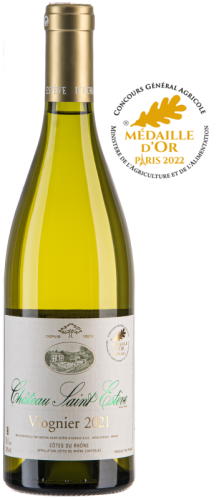 Château Saint Estève - Viognier - Weißwein trocken - Cotes du Rhone - 0,75l - 14,5% vol.