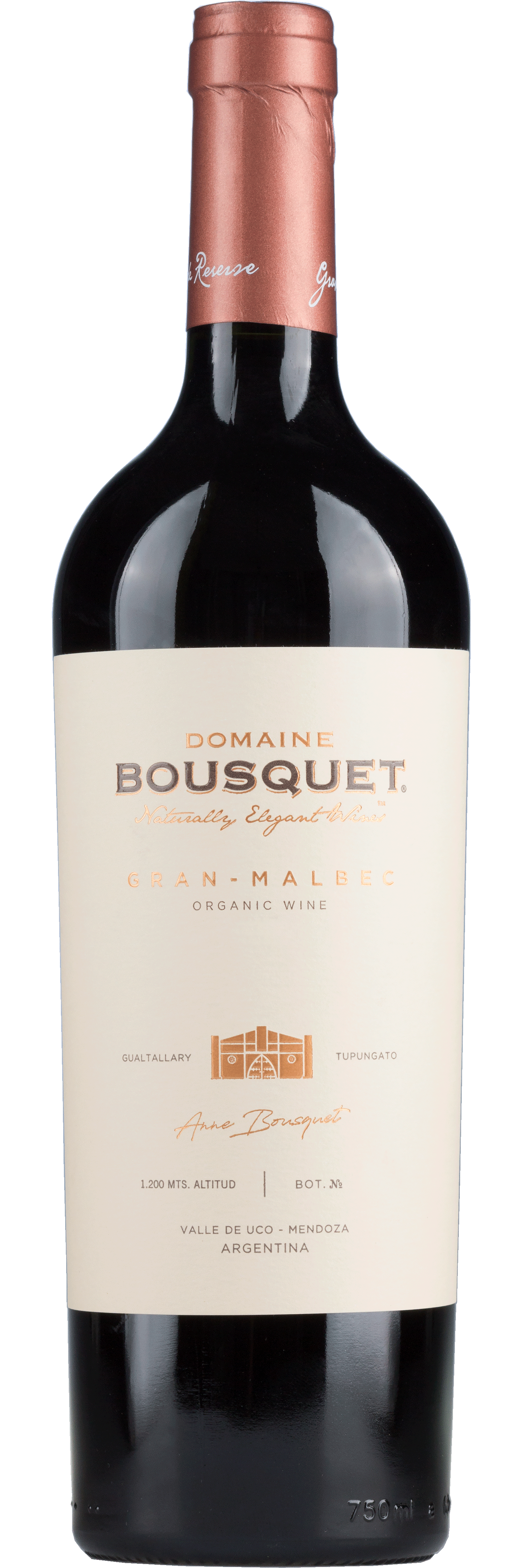 Domaine Bousquet Gran Malbec - Argentinien - Rotwein trocken - 0,75l - 14,5% vol