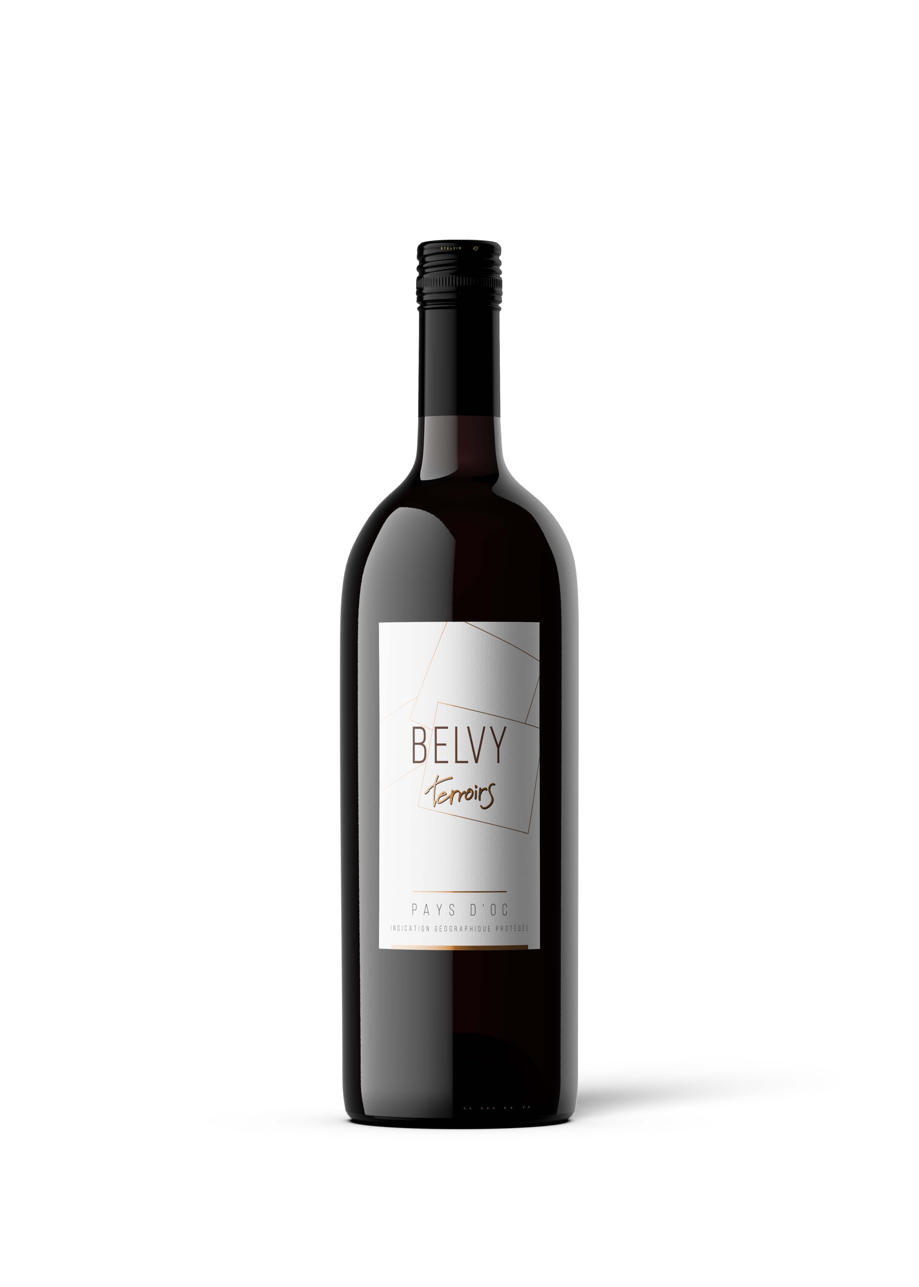 BELVY Rouge - Pays d´Oc - Rotwein trocken - 1l - 12,5% vol.