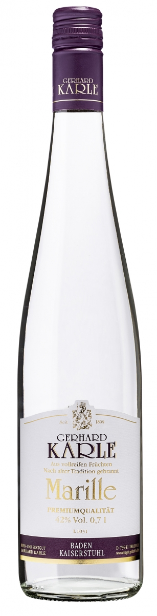 Marille Premiumqualität - Karle - Obstbrand 0,7l - 42 %vol.