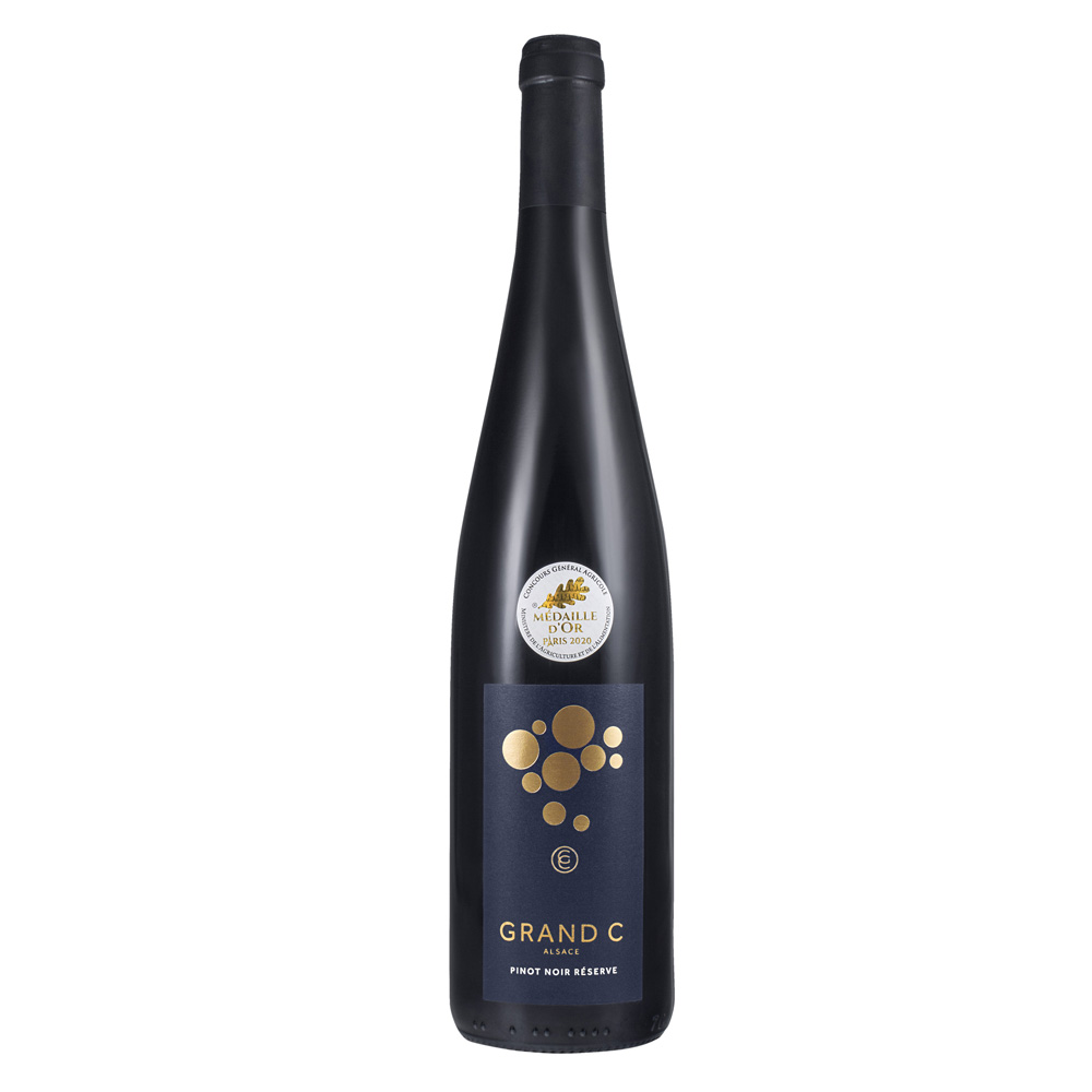 Pinot Noir Réserve Grand C. Elsass -Rotwein trocken- 0,75l vol.13,5%