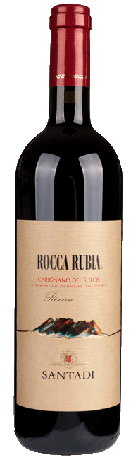 Rocca Rubia - Sulcis, Italien - Rotwein Riserva trocken - 0,75l - 14,5 %vol.