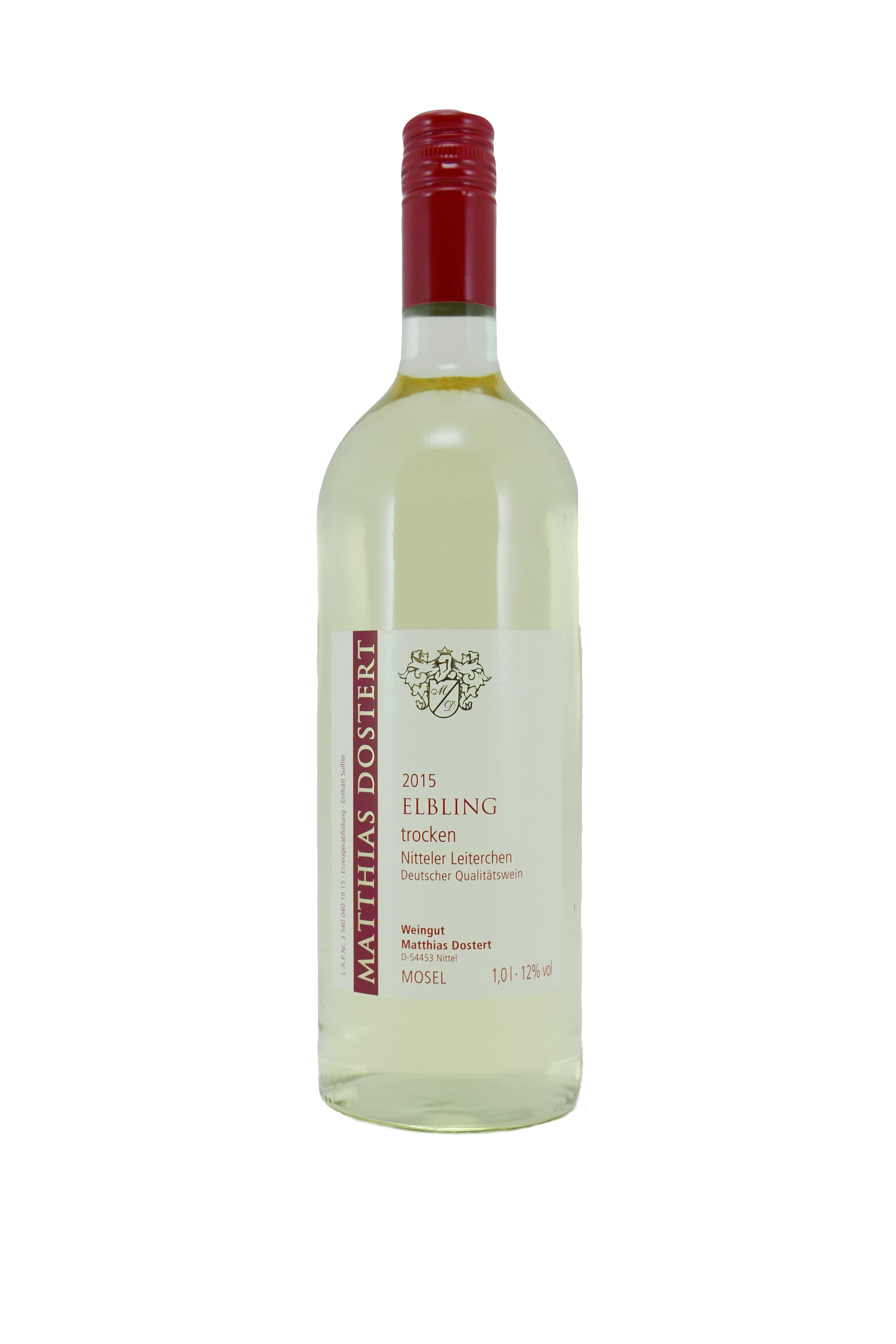 Elbling Nitteler Leiterchen - Mosel - Weißwein trocken - 1 l - 12,5 vol%