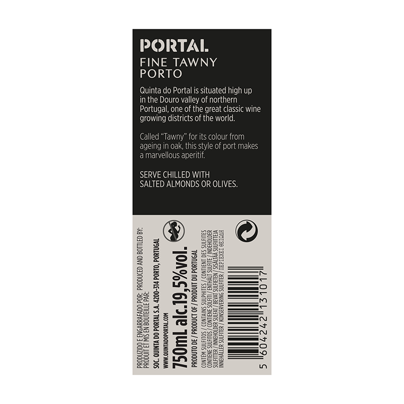 Portal fine Tawny Porto - Portwein halbtrocken 0,75l - 19,5 %vol.
