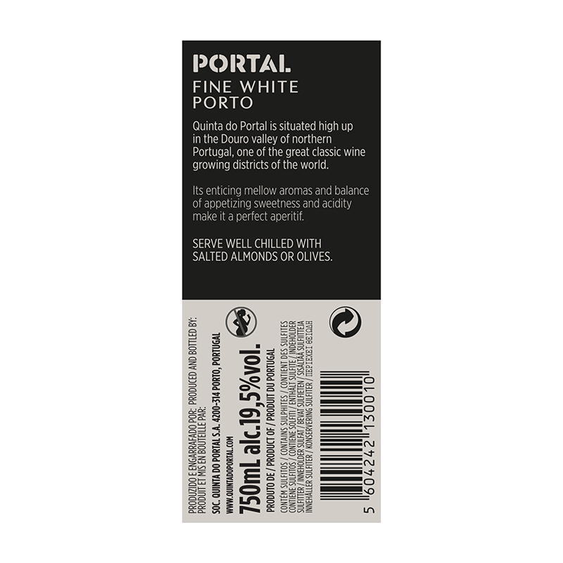 Portal fine white Porto - weißer Portwein 0,75l - 19,5 %vol.