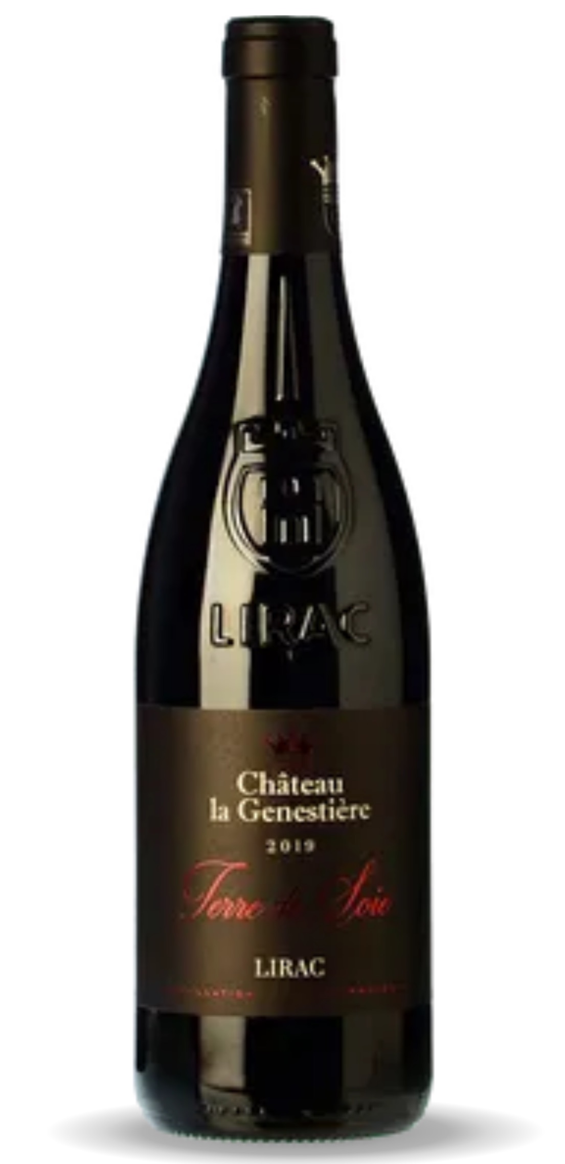Chateau la Genestière -Lirac Terre de Soie- 0,75l vol.14,5%