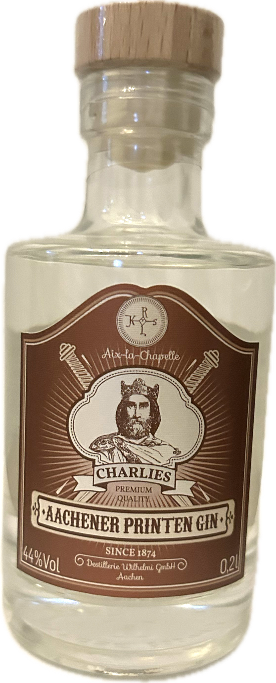 Charlies - Aachener Printen Gin - Wilhelmi Aachen - Dry Gin - 0,2l - 44% vol.