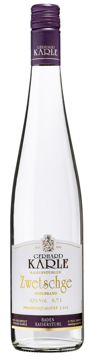 Zwetschge Edelbrand - Karle - Obstbrand 0,7l - 42 %vol.