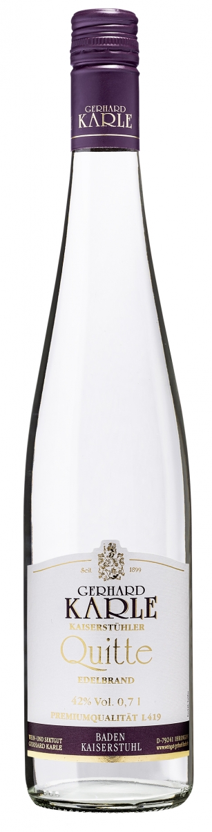 Quitte Edelbrand - Karle - Obstbrand 0,7l - 42 %vol.