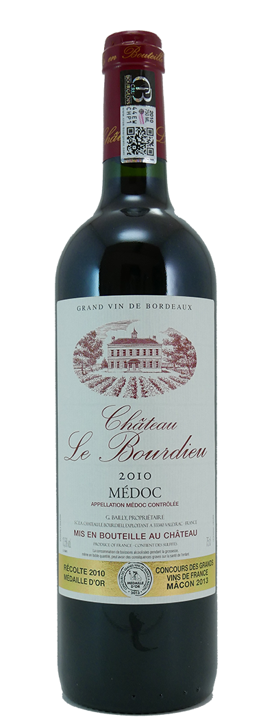 Bordeaux Chateau Le Bourdieu 2015 - Frankreich - Rotwein trocken - 0,75l - 13% vol.