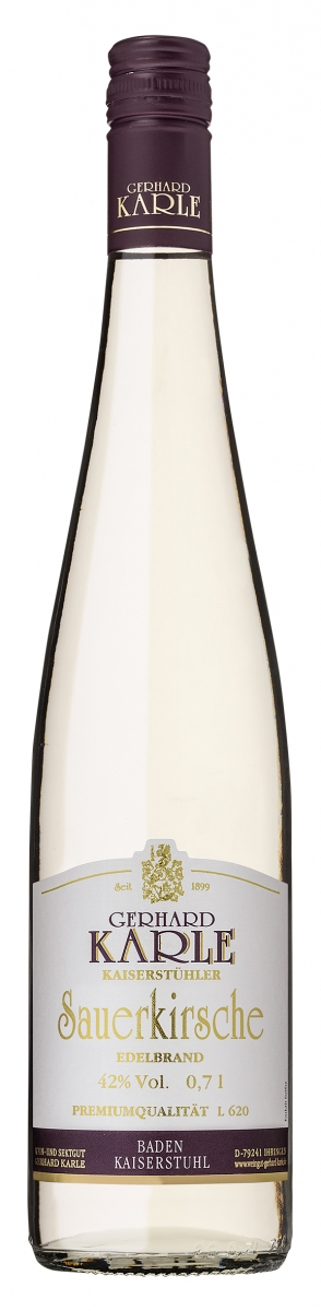 Sauerkirsche Edelbrand - 3 Jahre gereift - 0,7l - 42% vol.